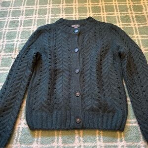 EUC J Crew Point Sur cable cardigan:S
